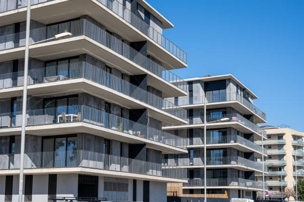 Modern multi-family apartment buildings