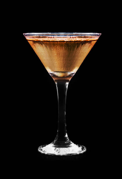 istock chocolate martini with coffee on isolated black background. alcoholic drink with milk, chocolate and cream 1470560772
