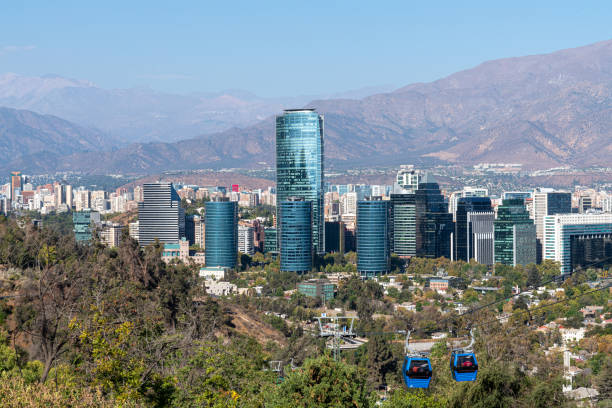 istock Santiago, Chile urban skyline and cityscape 1470561571