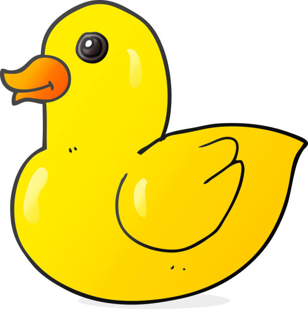 freehand drawn cartoon rubber duck freehand drawn cartoon rubber duck rubber duck clip art free stock illustrations
