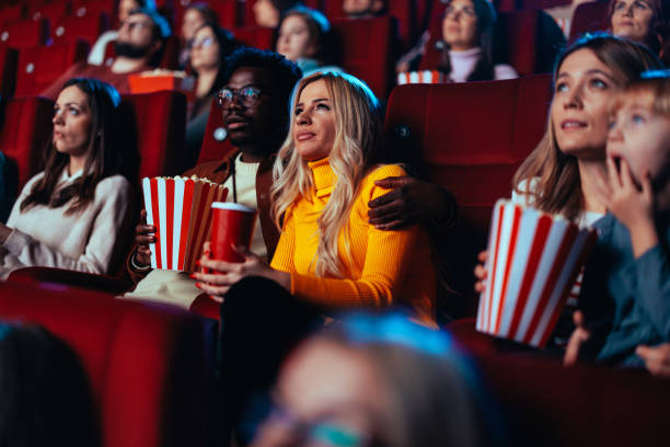 istock Romantic couple in cinema. 1470566827