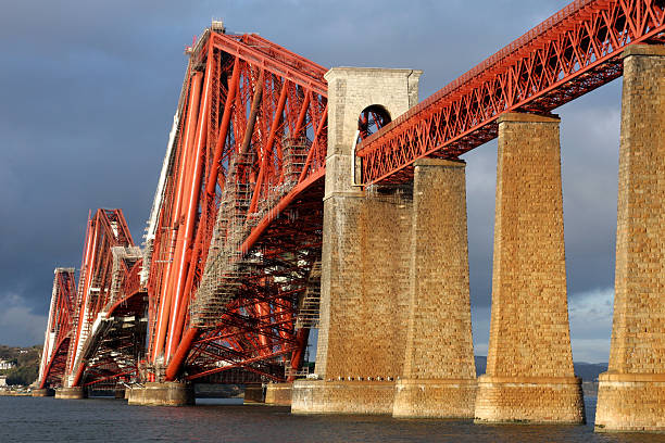 Forth Rail Bridge, Scotland stock photo