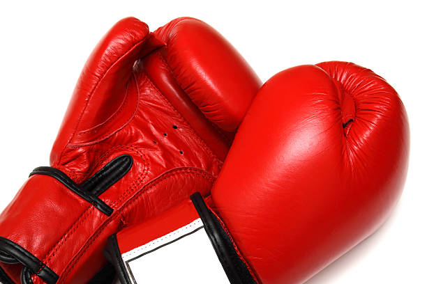Boxing gloves stock photo
