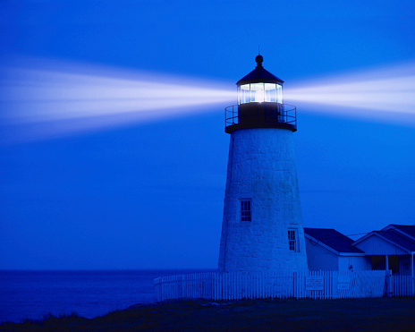 Pemaquid Lighthouse in Pemaquid Maine.