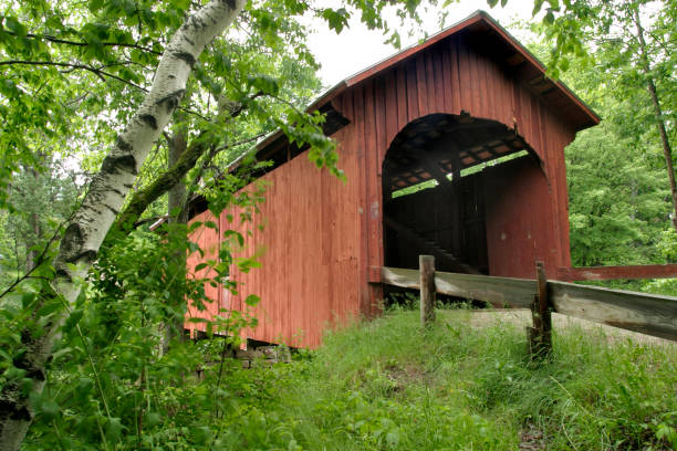 istock Slaughter House covered bridge in Northfield, VT. 1470574140