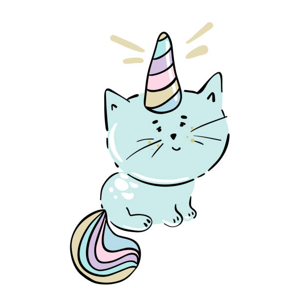 istock Vector illustration of cute white cat unicorn or caticorn life activity planner including working, shopping, cooking, driving, working out, etc. 1470576081
