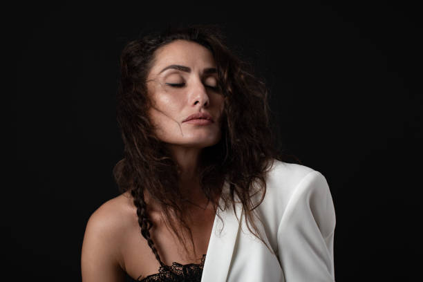 Fashion portrait of beautiful woman.