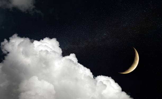 istock moon and stars on night sky 1470583711