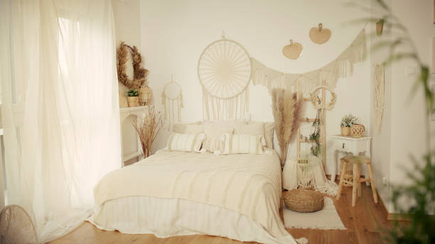 istock Boho style interior. Close-up of the pillow and mandalas. 1470585936