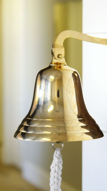 Large Brass Bell on a Wall