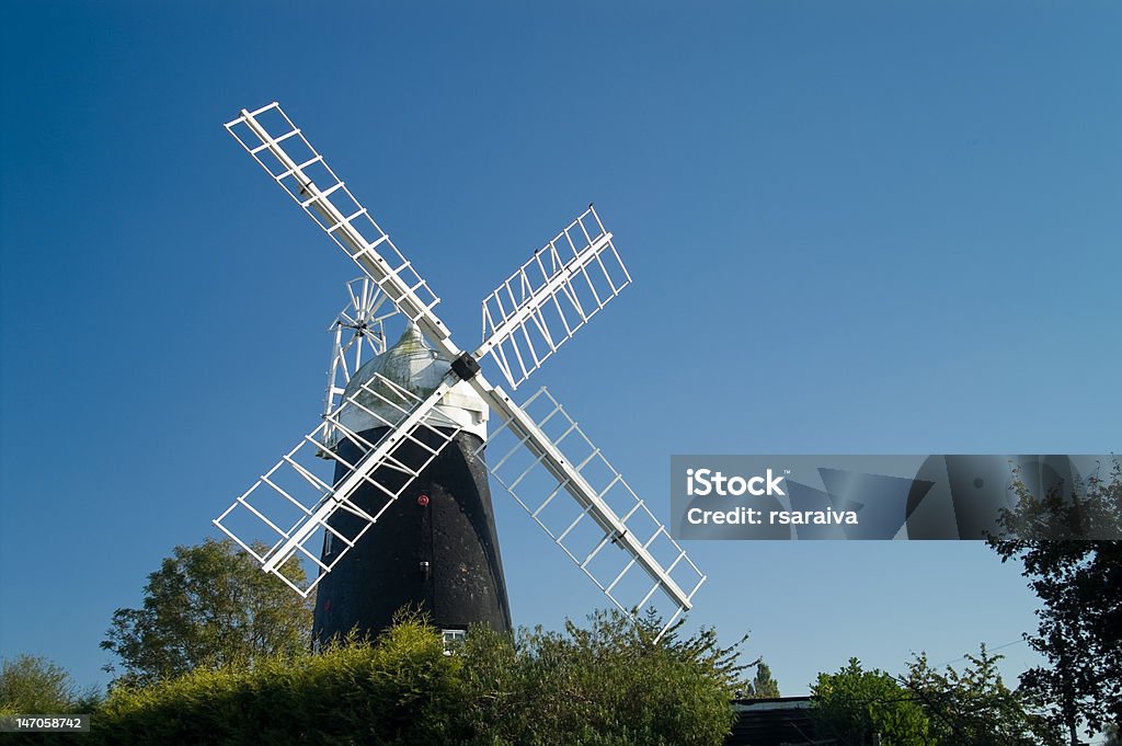 Stretham Molino de viento - Foto de stock de Cambridgeshire libre de derechos