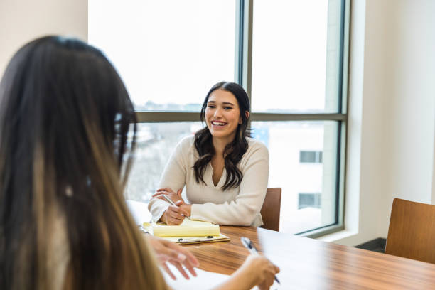 istock Unrecognizeable woman interviews with the joyful business manager 1470587663