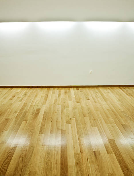 hardwood floor stock photo