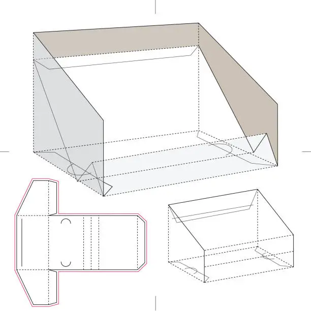 Vector illustration of Custom Filling Tray