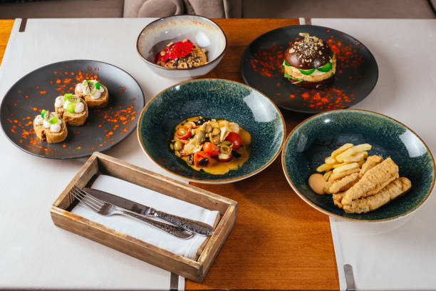 istock Food in retsoran. Restaurant menu. 1470591354