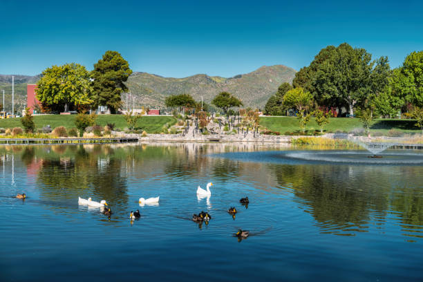Los Alamos Park Pond New Mexico USA