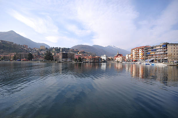 Omegna - Italy stock photo