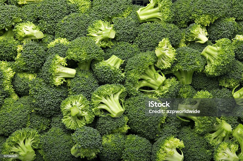 Broccoli Fresh cut broccoli that makes a pattern Broccoli Stock Photo