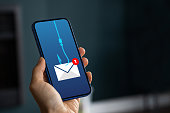 Phishing bait alert concept on a smartphone screen