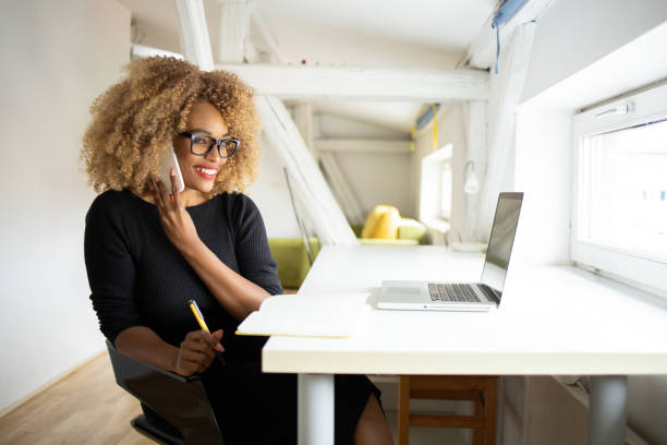 istock Young woman working from home 1470608461