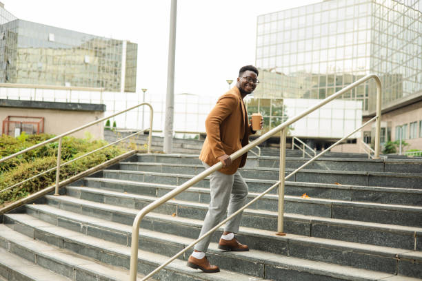 istock Young African American businessman on a coffee break 1470608542