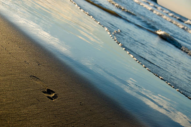 istock Footprint on the Beach 147060922