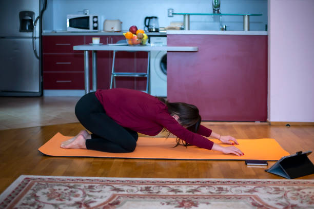 istock Yoga at home 1470609502