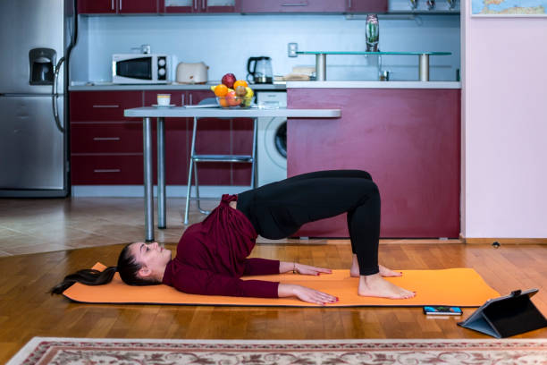 istock Yoga at home 1470609503