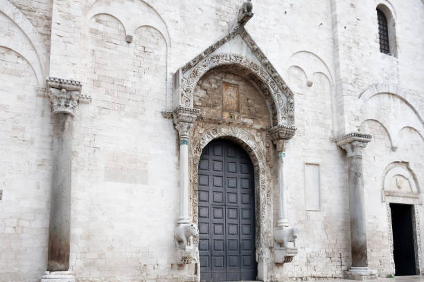 Italian old church entrance