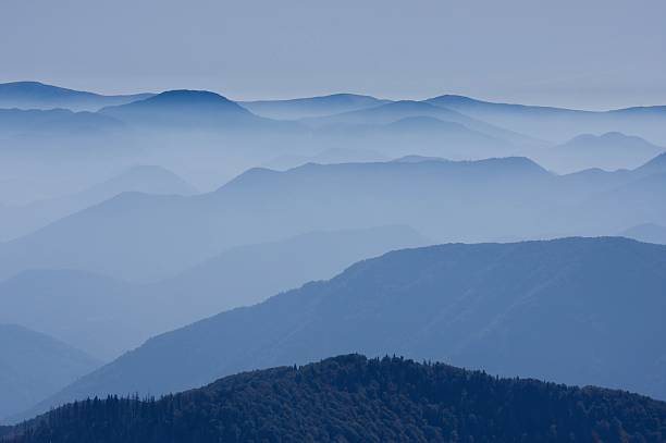 istock Moutains in fog. 147061027