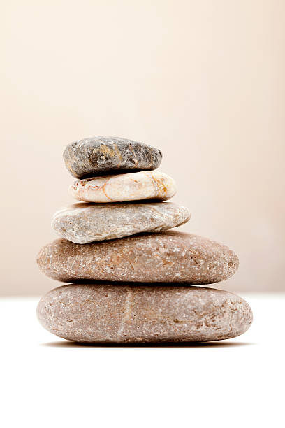 Stacked Stones stock photo