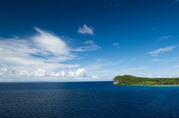 tropical island stock photo