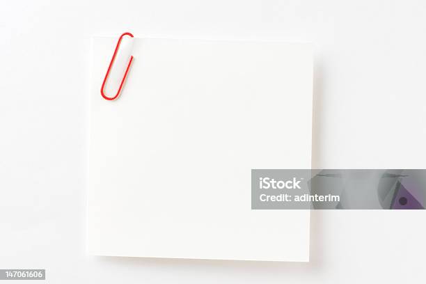 Blank Note Paper Stock Photo - Download Image Now - 2000-2009, Announcement Message, Billboard