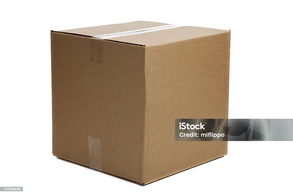 Blank закрыт Картонная коробка - Стоковые фото Абстрактный роялти-фри