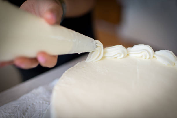 istock Young asian girl making birthday cake 1470622447