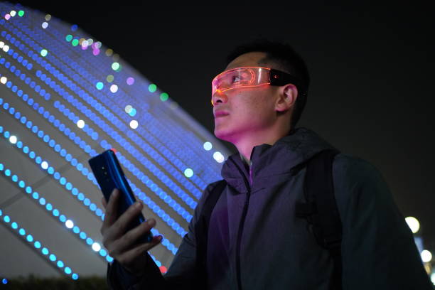 istock Asian people using futuristic devices to interact 1470624944