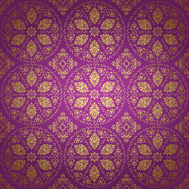 Traditional antique ottoman turkish tile illustration design