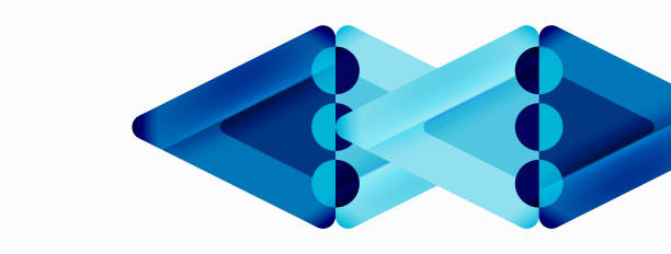 istock Trendy minimal geometric abstract background. Triangles, squares and circles bright colors backdrop. Vector Illustration For Wallpaper, Banner, Background, Card, Book Illustration, landing page 1470627654
