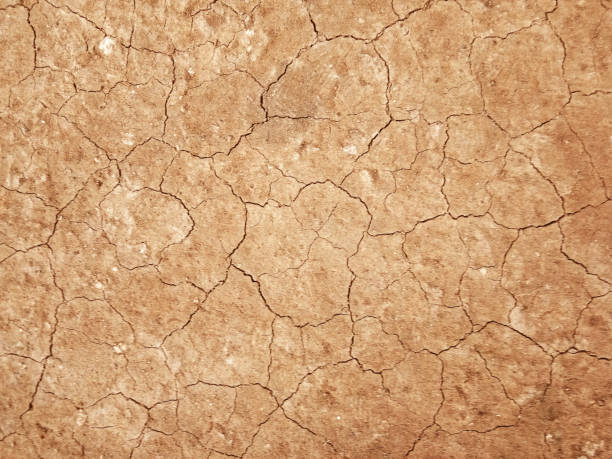 istock The ground has cracks in the top view for the background 1470627854