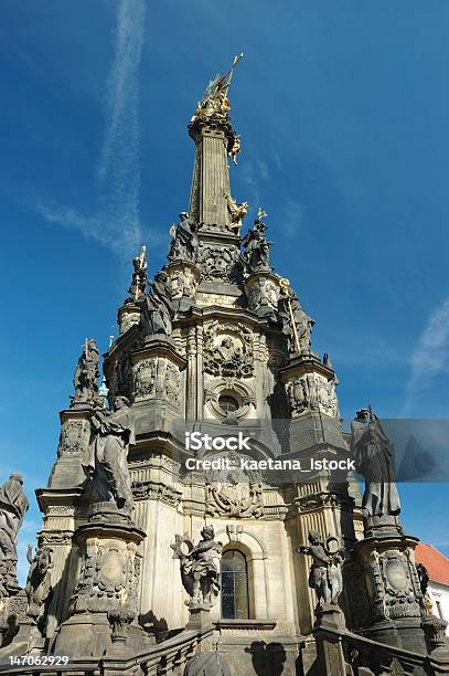 Colonna Della Santissima Trinità A Olomouc - Fotografie stock e altre immagini di Architettura - Architettura, Barocco, Cappella