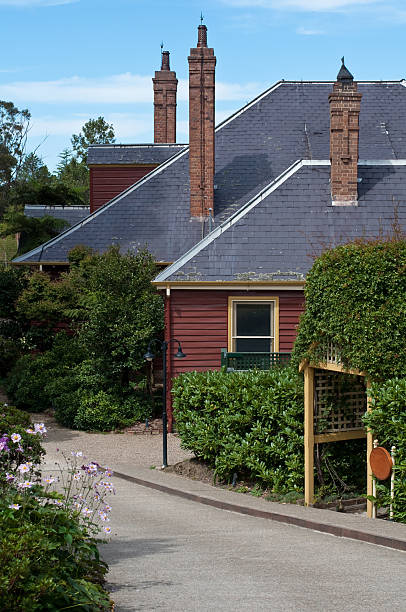 Cottage in the Blue Mountains stock photo