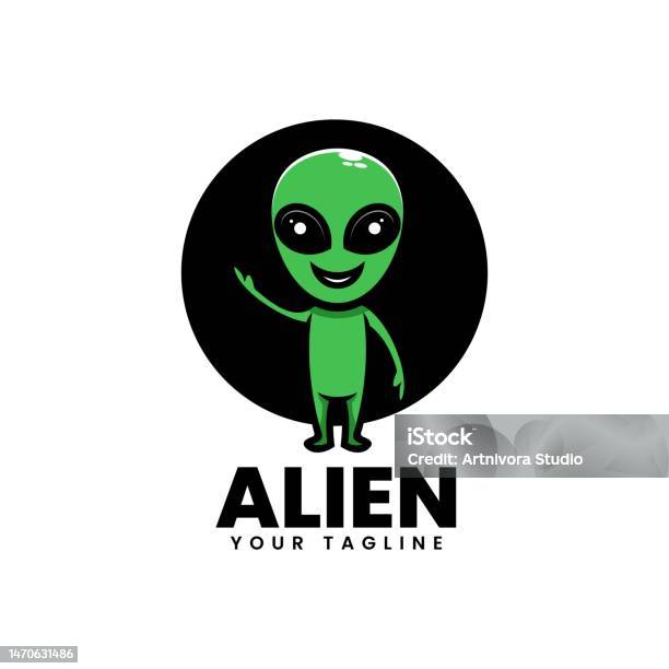 Vector Graphics Simple Alien Vector Illustration Alien Simple Mascot Style Stock Illustration ...
