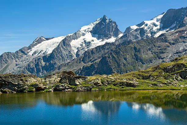 istock mountain lake and La Meije (France) 147063199