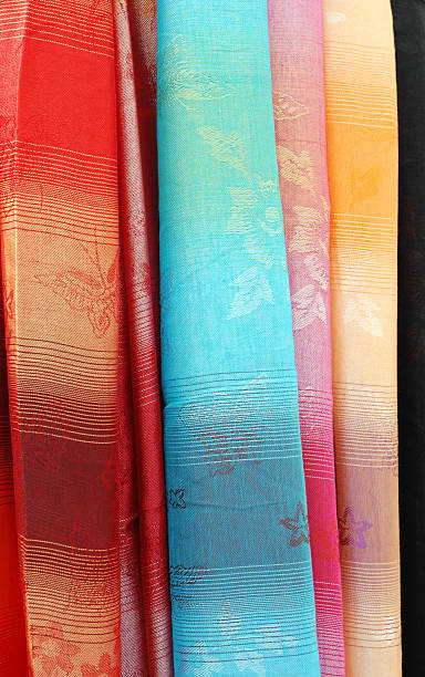 istock Silk scarves, Thailand 147063325