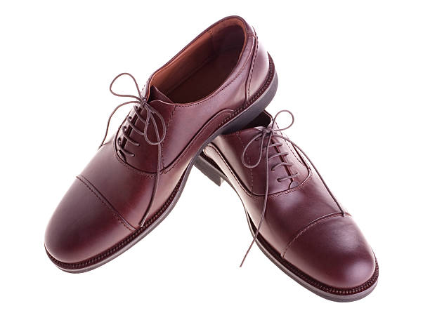 istock Men's brown shoes 147063356