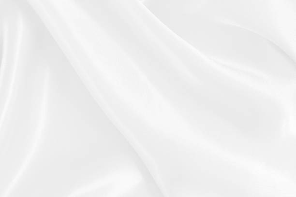 istock White fabric texture background, detail of silk or linen pattern. 1470635113