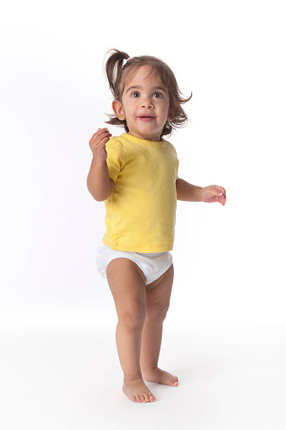 istock Baby girl standing on her own 147063855