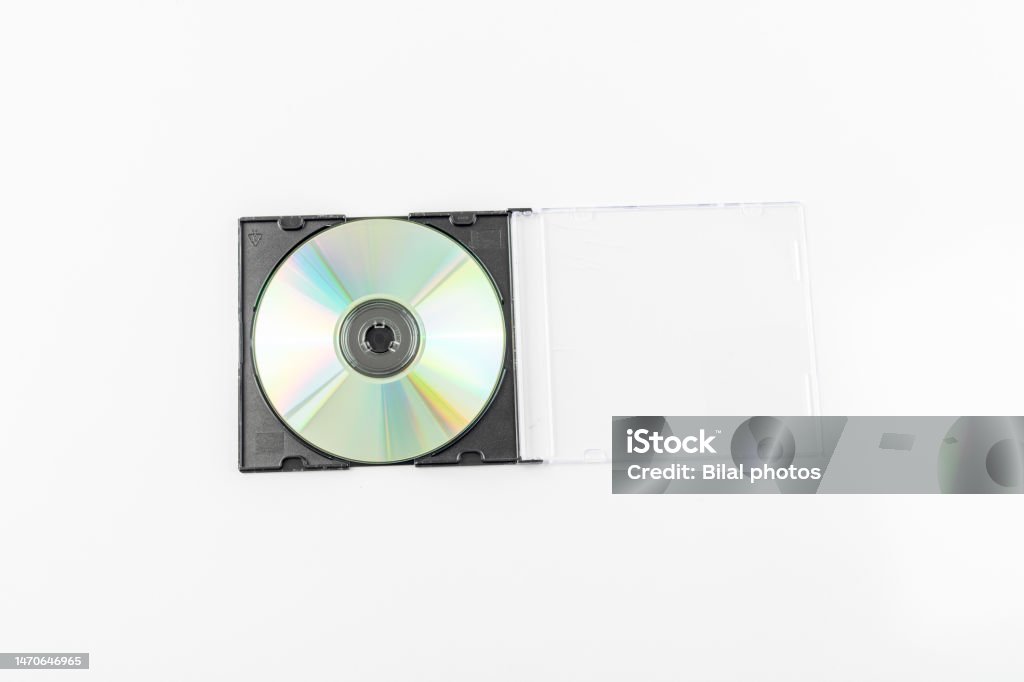 Cd Disk Box Cd Box With Disc On White Isolated Background Stock Photo - Download ...