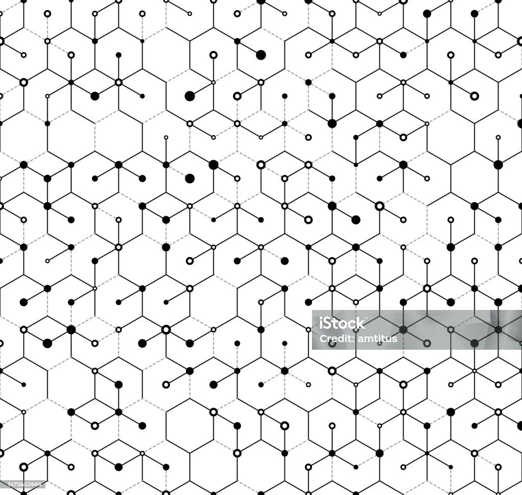 Science Abstract Pattern Hexagon Scientific Pattern Stock Illustration - Download Image Now ...