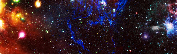 istock Panorama  outer space collage. Abstract wallpaper. Elements of this image furnished by NASA 1470661108